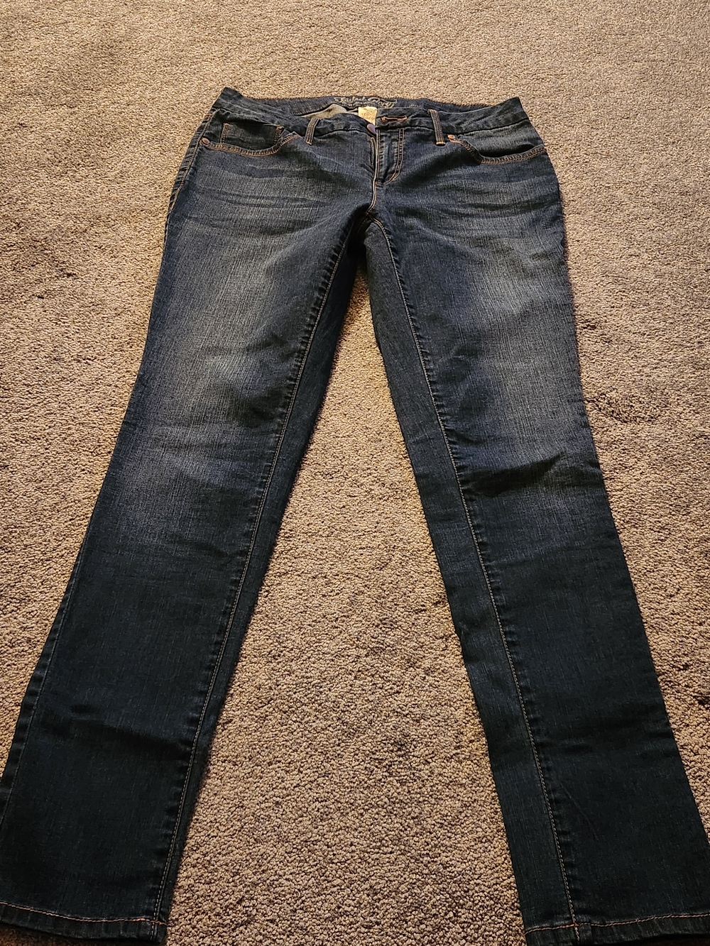 Faded Glory Women's Dark Blue Straight Leg Jeans